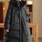 Women Winter Casual Solid Hooded Long Down Coat