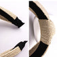 Casual Knot Straw Woven Hair Band - 4 Pieces