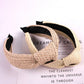 Casual Knot Straw Woven Hair Band - 4 Pieces