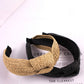 Casual Knot Straw Woven Hair Band - 4 Pieces