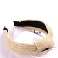 Casual Knot Straw Woven Hair Band - 4 Pieces