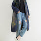 Women Casual Sunflower Denim Hooded Coat