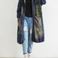 Women Casual Sunflower Denim Hooded Coat