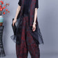 Women Vintage Flower Print Spring Loose Harem Pants