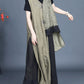 Women Summer Vintage Irregular Spliced Vest+Pants