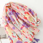 Women Artsy Colorful Flower Tassel Shawl Scarf