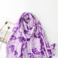 Women Summer Flower Print Shawl Scarf