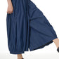 Women Casual Summer Solid Wide-leg Loose Pants