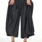 Women Casual Summer Solid Wide-leg Loose Pants