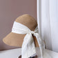 Women Summer Artsy Jacquard Ribbon Sunproof Hat