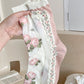 3 Pairs Women Artsy Thin Flower  Lace Socks