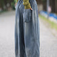 Women Summer Autumn Spliced Denim Harem Pants