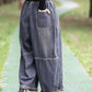 Women Summer Vintage Patch Spliced Denim Harem Pants