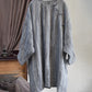 Women Summer Vintage Tie-dye O-Neck Button Linen Dress