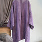 Women Summer Vintage Tie-dye O-Neck Button Linen Dress