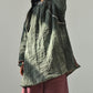 Women Vintage Autum Loose Thicken Warm Linen Coat