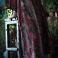 Women Vintage Summer Flower V-neck Linen Robe Dress