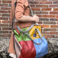 Women Leather Colorblock Spliced Crossbody Bag Shoulder Bag