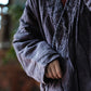 Women Vintage Retro Purple Linen Dtrap V-Neck Coat