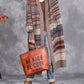 Women Vintage Autumn Stripe Button Wool Cardigan Coat