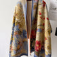 Women Vintage Flower Warm Tassel Cashmere Shawl Scarf