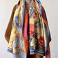 Women Vintage Flower Warm Tassel Cashmere Shawl Scarf