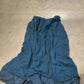 Women Vintage Casual Spliced Loose Linen Skirt