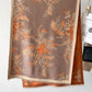 Women Winter Artsy Floral Jacquard Tassel Warm Shawl Scarf