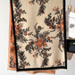 Women Winter Artsy Floral Jacquard Tassel Warm Shawl Scarf