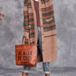 Women Autumn Colorful Stripe Knitted Cardigan Coat