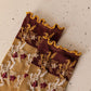 3 Pairs Women Autumn Flower Jacquard Colorblock Socks