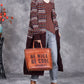 Women Autumn Stripe Colorblock Knitted Cardigan Coat