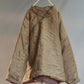 Women Autumn Ethnic Solid Slant Closure Linen Short Coat