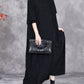 Women Autumn Artsy Solid Cashmere Loose Knit Dress