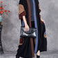 Women Winter Artsy Colorblock Cardigan Long Coat