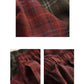 Women Autumn Casual Plaid Warm Harem Pants