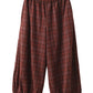 Women Autumn Casual Plaid Warm Harem Pants