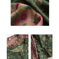 Women Autumn Vintage Flower Button-up Cotton Blouse