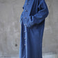 Women Autumn Casual Solid Pocket Denim Robe Coat