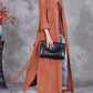 Women Autumn Artsy Embroidery Knitted Long Cardigan Coat