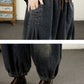 Women Autumn Vintage Denim Loose Harem Pants