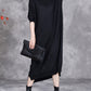 Women Autumn Artsy Colorblock V-neck Knit Dress