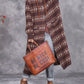 Women Autumn Artsy Stripe Knitted Hooded Cardigan Coat