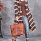 Women Autumn Artsy Stripe Knitted Hooded Cardigan Coat