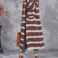 Women Autumn Artsy Stripe Knitted Hooded Cardigan Coat