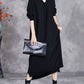 Women Autumn Artsy Cashmere Plaid Strap Knit Dress