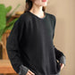 Women Casual Autumn Colorblock O-Neck Blouse