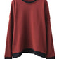 Women Casual Autumn Colorblock O-Neck Blouse