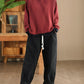 Women Casual Autumn Colorblock O-Neck Blouse