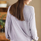 Women Solid Casual O-Neck Knit Loose Silk Blouse